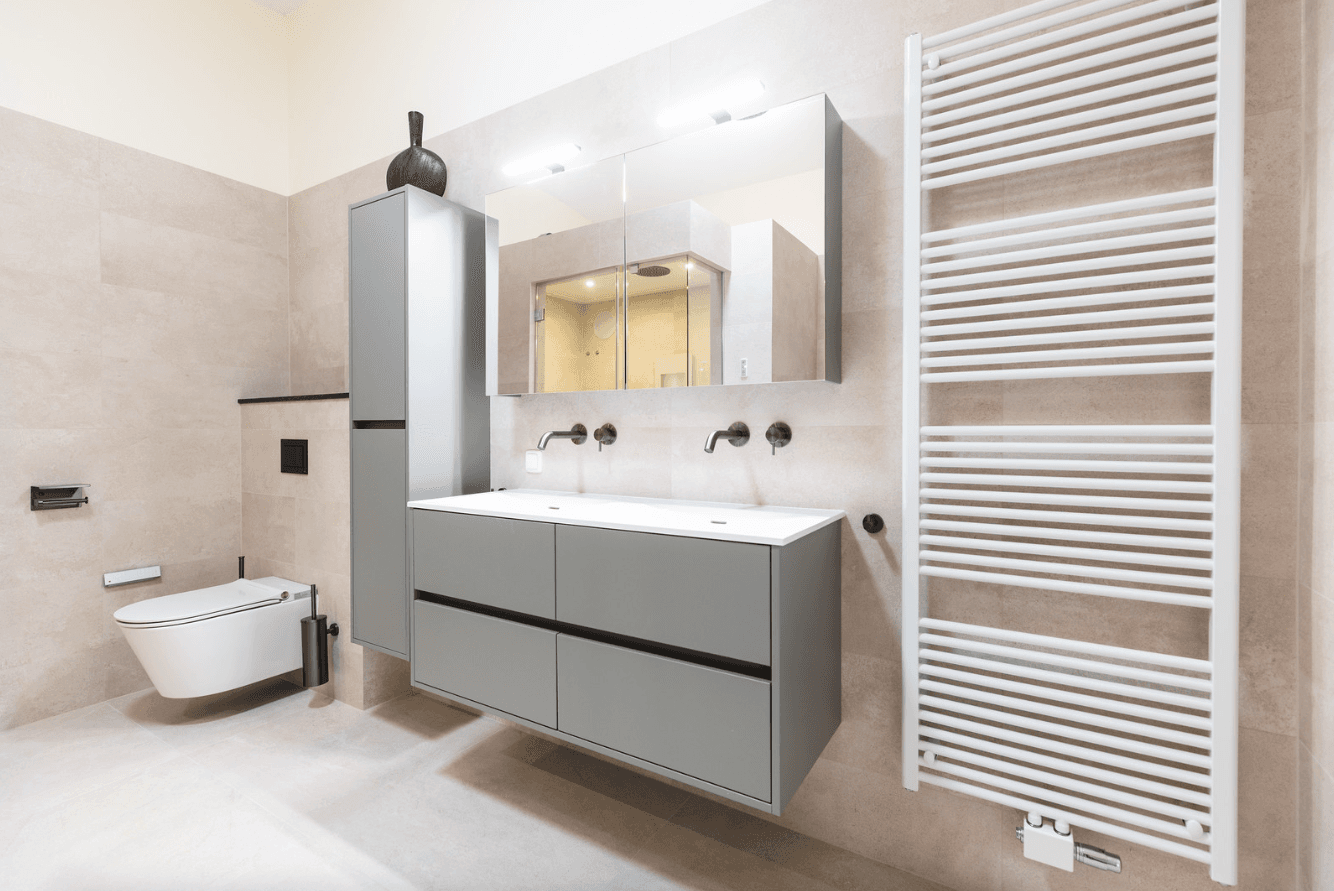 Bathroom renovation HarriΓ«t Freezerhof, The Hague